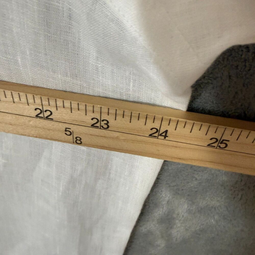 Peter Millar Crown Crafted Mens L 100% Linen Shirt White Quiet Luxury Resort - Picture 6 of 8